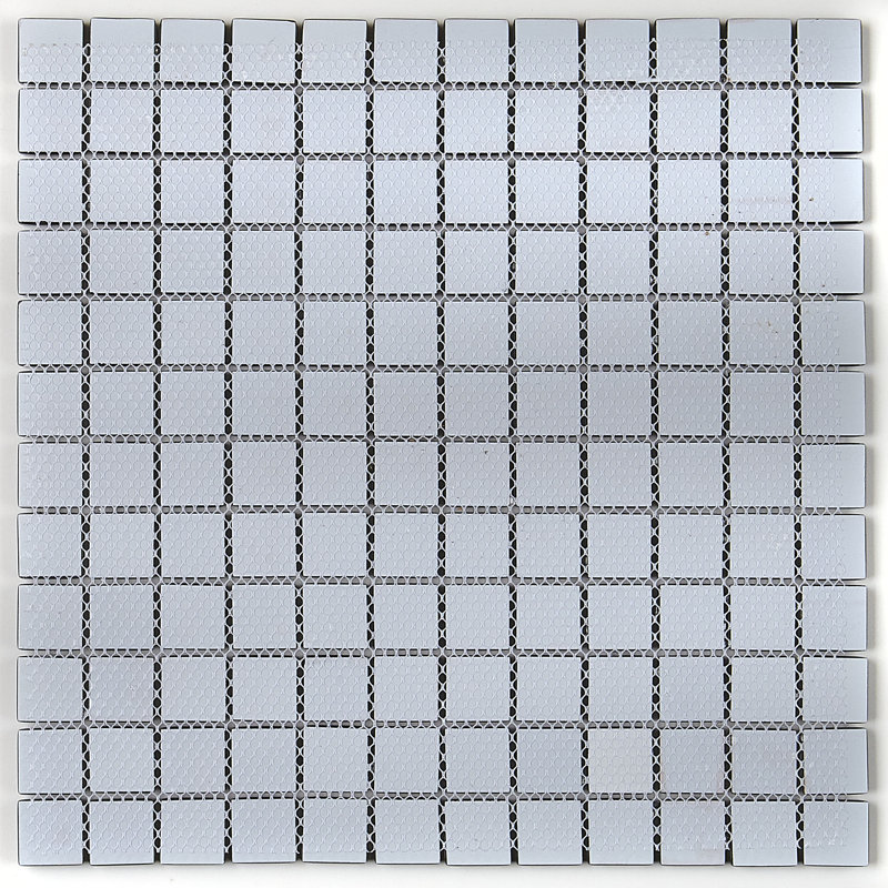 Color Wave 1" x 1" Glass Mosaic Field Tile in Twilight Blue, Classic Solid Top Hat