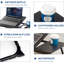 Table pliante à rayures verticales noire et dorée, bureau réglable pour ordinateur portable pour lit et canapé avec porte-gobelet, bureau portable pour travailler, lire et manger-2091553661