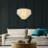 Maiteder 6-Light Unique/Statement Coastal Natural Capiz Shell Round Tiered Chandelier