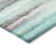Machine Washable Indoor/Outdoor Xhevrie Teal Rug