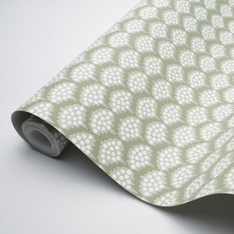 Schumacher x Neisha Crosland Pollen Wallpaper, Moss