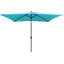 Parasol d'extérieur rectangulaire 10X6.5Ft Turquoise-1036168961