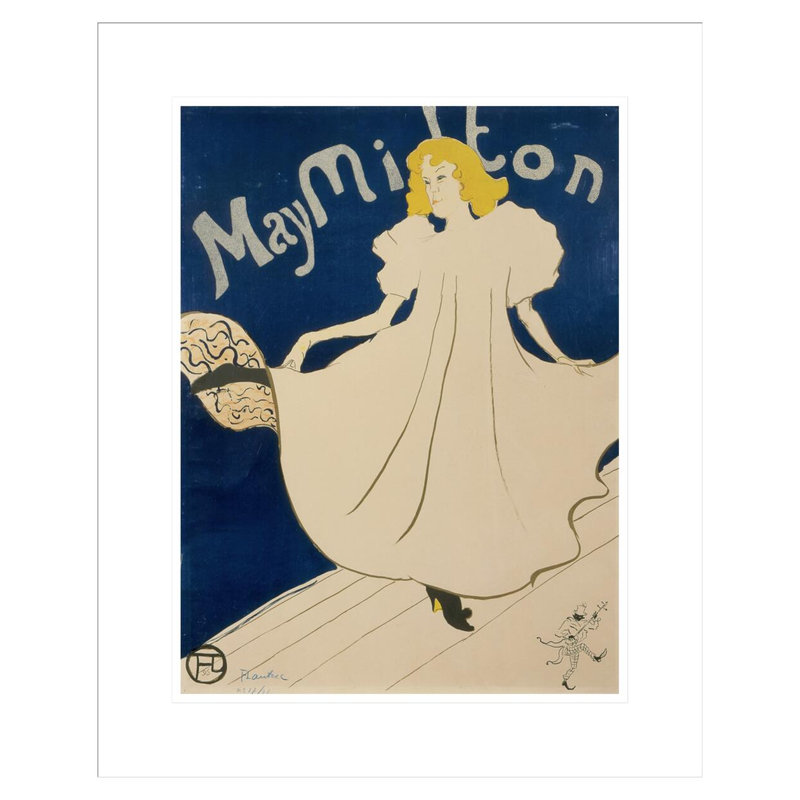 «May Milton» par Henri de Toulouse-Lautrec, impression giclée encadrée, H 21,75 po x l 17,67 po