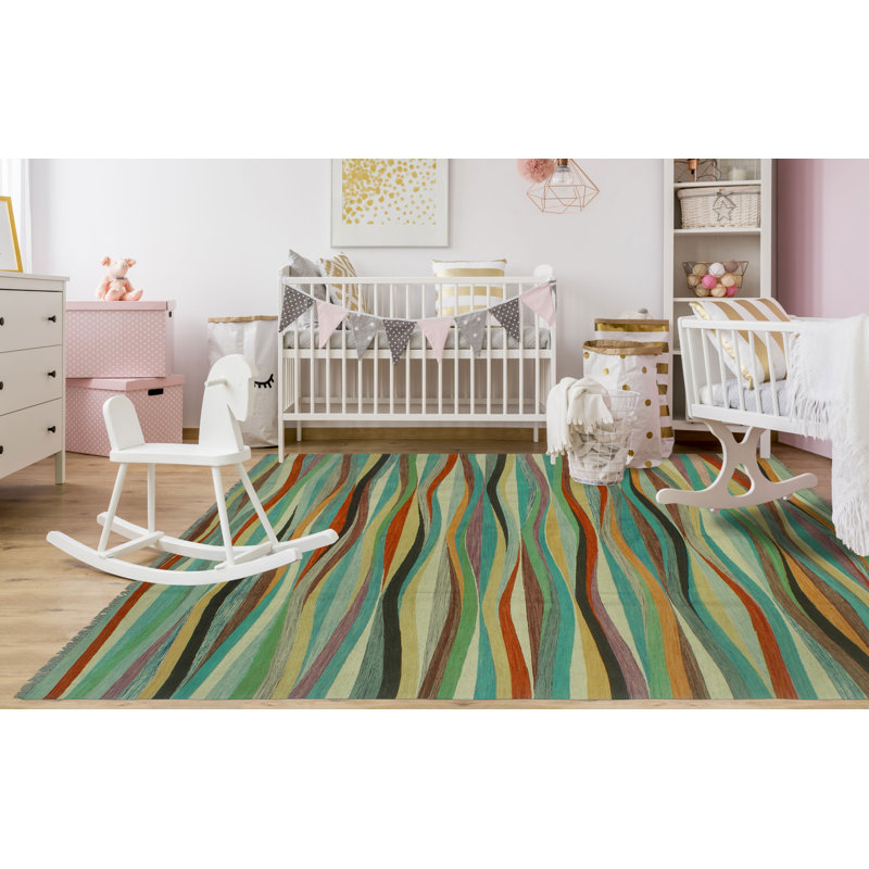 Brenea Wool Abstract Indoor Rug