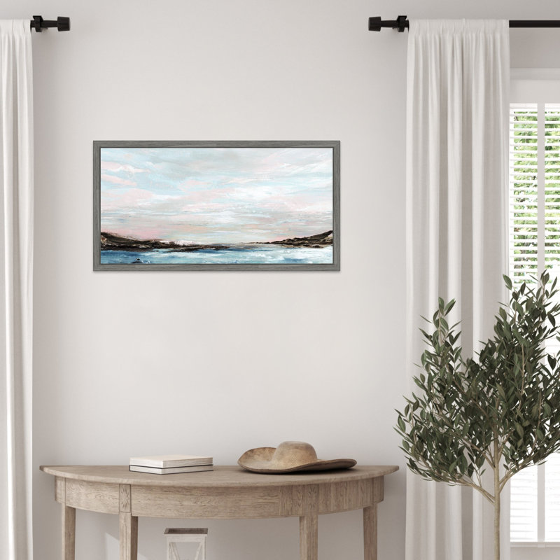 «Calm Waters Under Pastel Skies» par PI Studio, reproduction d'art sur toile encadrée, Sylvie Graywash