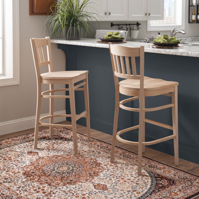 Sciota Solid Wood Bar Stool