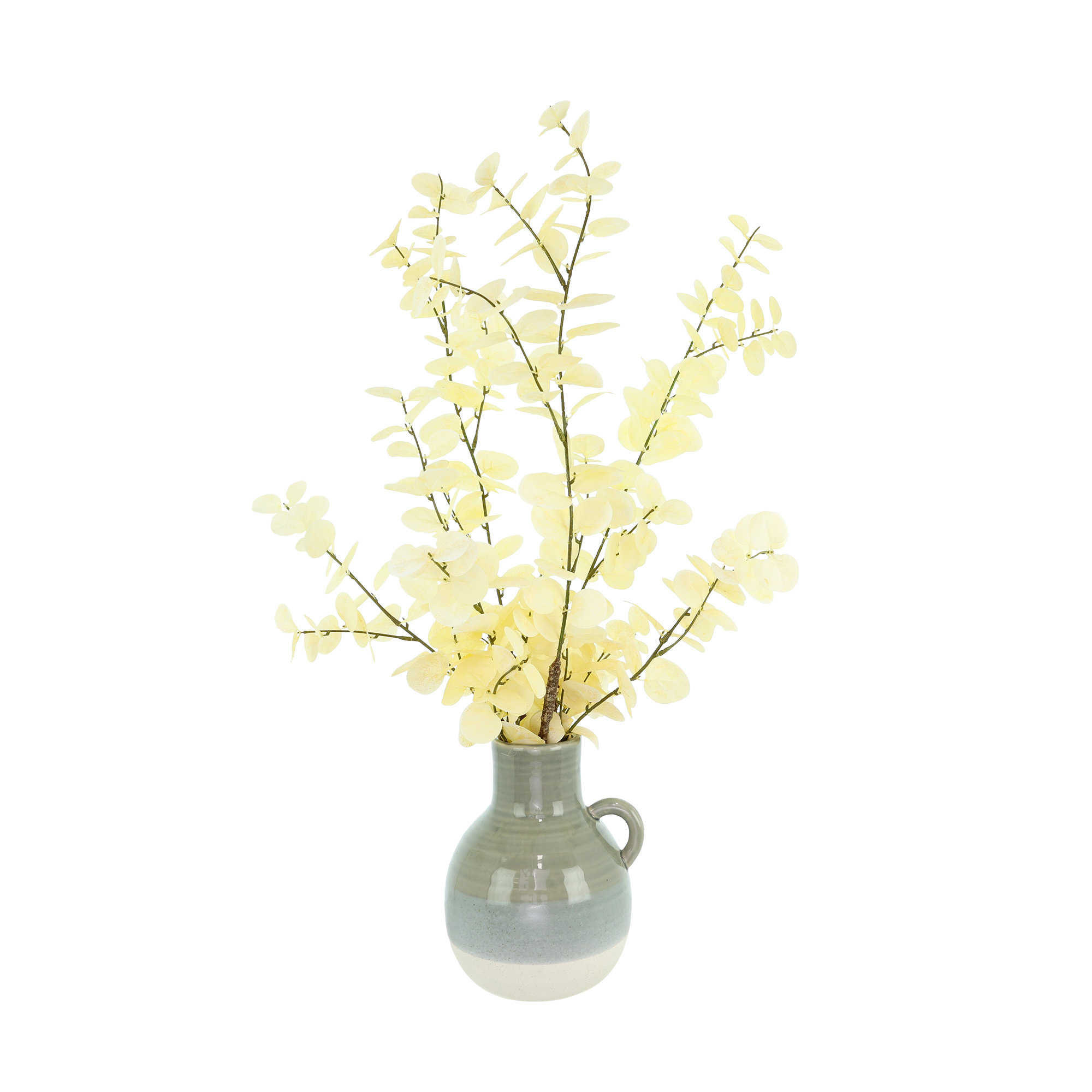 Blanched Eucalyptus Arrangement in Ce...