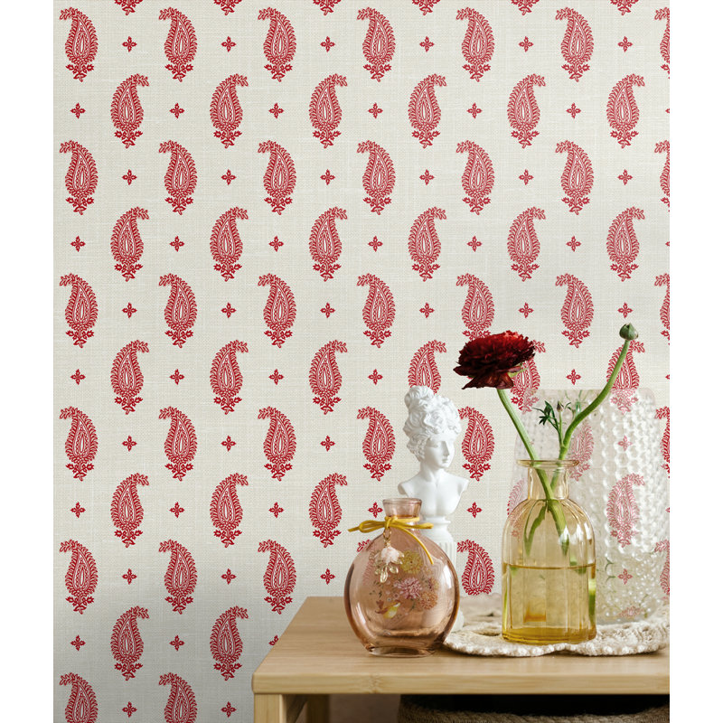 Rouleau de papier peint L 27 pi x l 27 po, Rubis antique