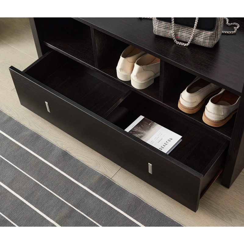 Banc de rangement pour chaussures avec tiroir