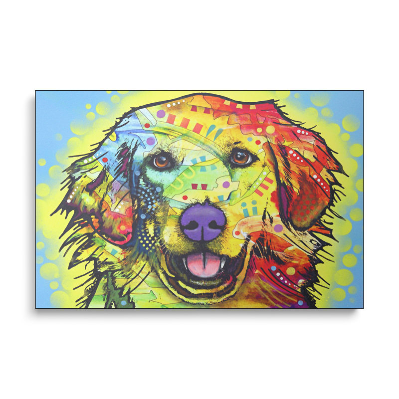 Reproduction d'art sur toile Steemplix - Golden Retriever par Dean Russo