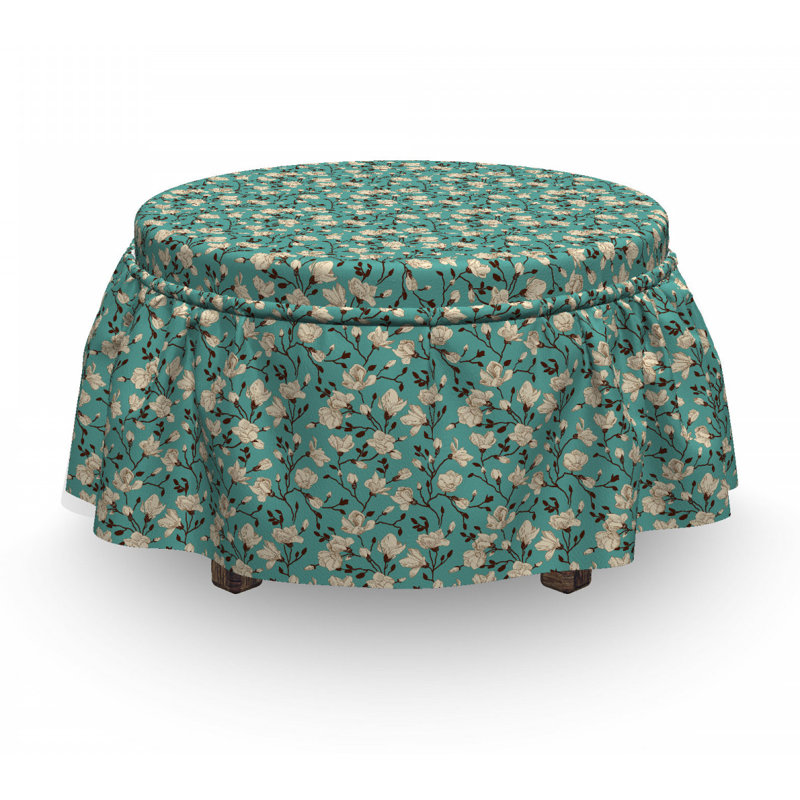 Housse pour repose-pieds magnolia