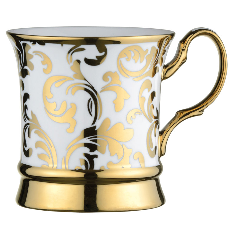 Acanthus Mugs, Gold
