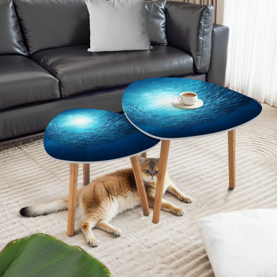 Ensemble de 2 tables gigognes Triangle
