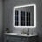 Busra Modern LED Bathroom Mirror With PMMA Diffuser, Frontlit / Backlit-410879629