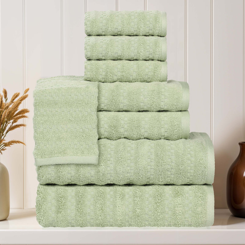 Ensemble de serviettes 8 pièces Zuma, Vert