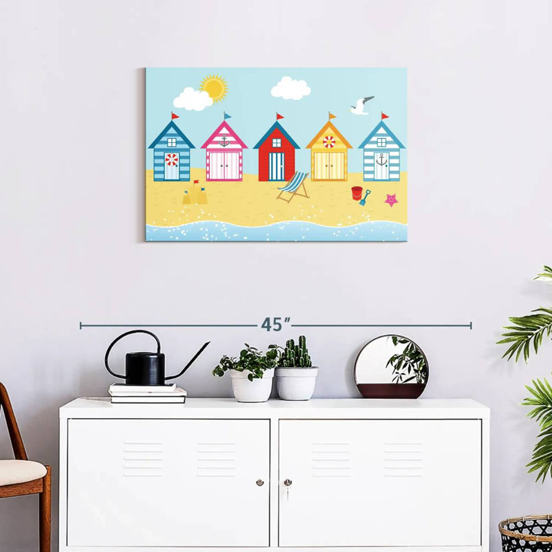 Cartoon Aydelis Huts, 20" H x 30" W