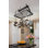 Handcrafted 30" Classic Rectangle Ceiling Rack with 24 Hooks