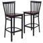 Tabouret de bar en métal avec dossier en vinyle Worley School House-1184236207-1184236179-1184236180