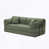 Tissu gris-vert