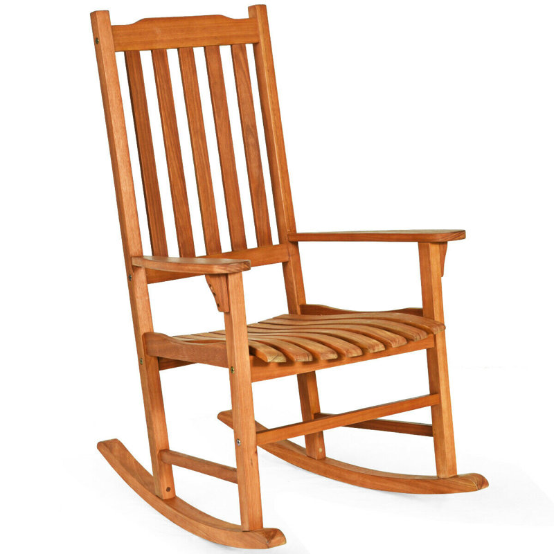 Chaise berçante d'extérieur simple pour terrasse