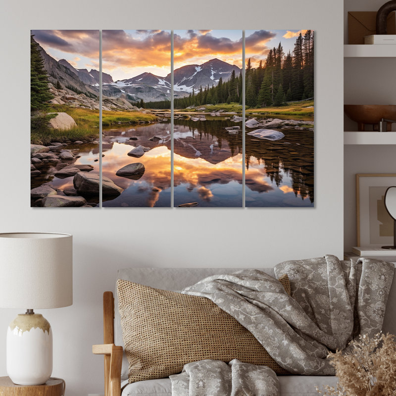 Haik - impression sur toile de paysages - 4 panneaux