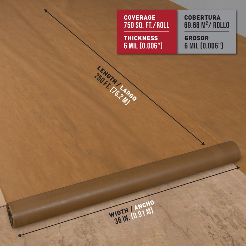 Roberts Waxed Paper Underlayment Roll