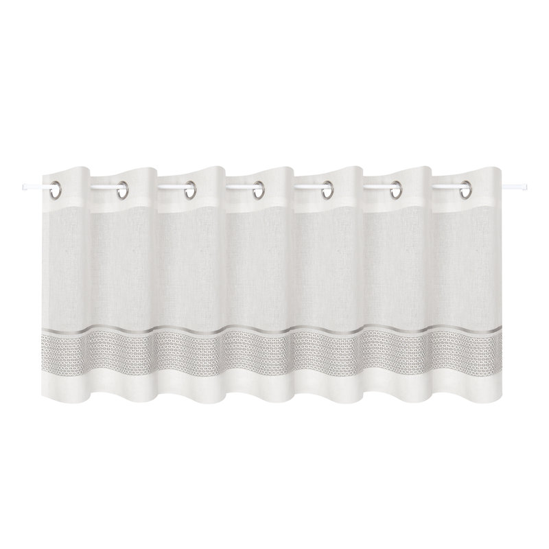 Obai Solid Colour Tailored Kitchen Curtain