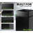 29 Gallon Steel Open Top Recycling, Compost, and Trash Can Set with Square Lid