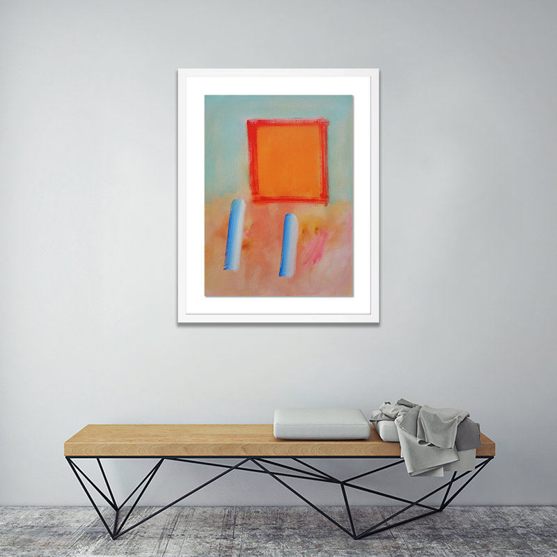 Figures In A Souk B Print by Charles Stuart, White, 48" H x 38" W x 2.5" D