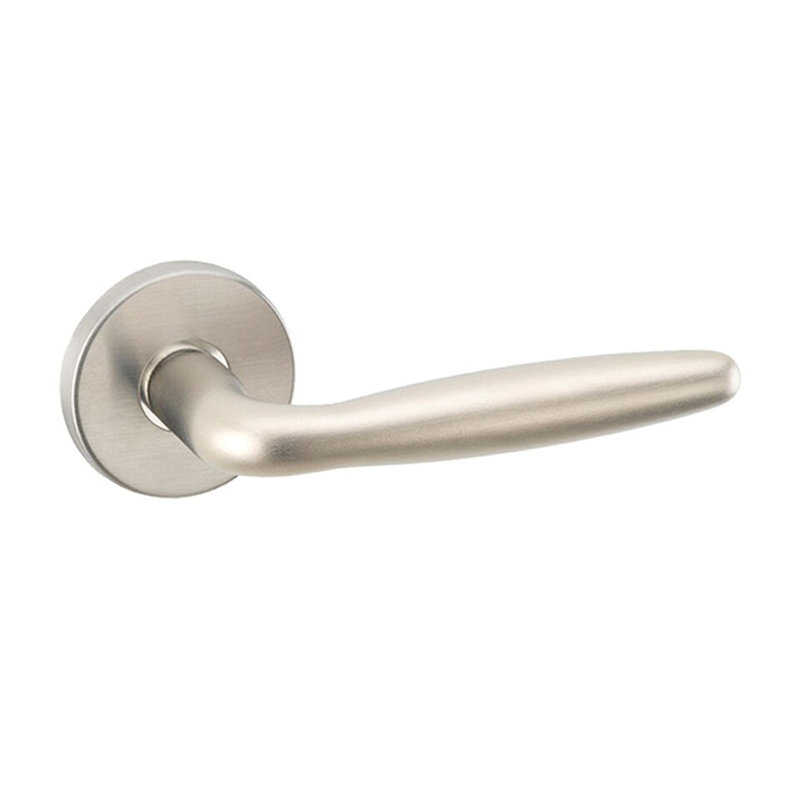 Satin Nickel Rose Door Handle