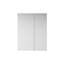 Armoire à pharmacie murale encastrée ou en saillie en aluminium de 71 cm (L) x 91 cm (H) avec étagères en verre ajustables-1253656768