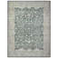 Hand Knotted Wool Area Rug in Green And Ivory-360554431