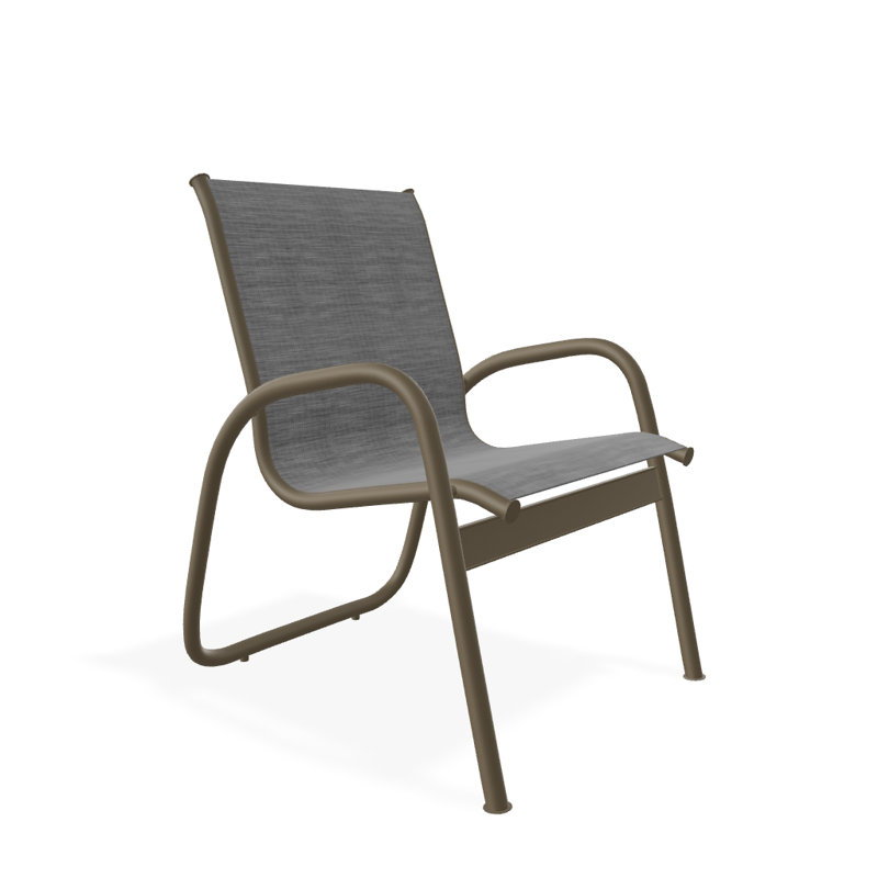 Fauteuil de patio Gardenella, Bois de plage texturé, Recueillir le charbon de bois