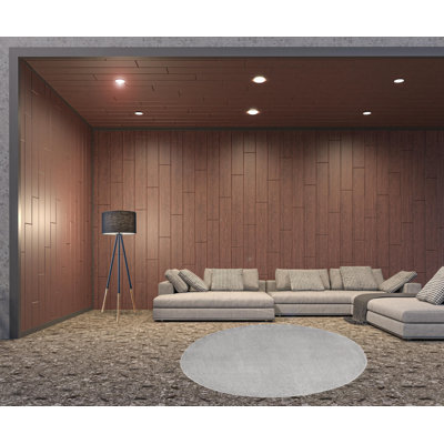 Tapis extérieur gris antidérapant 8 'x 8'