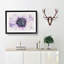 The Eye of a Purple Flower - Picture Frame Painting Print-56854956-56854948