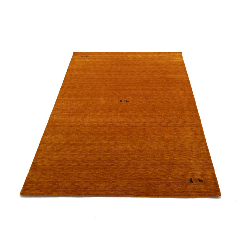 Tapis Gabbeh tissé à la main sans perte, 100% laine, de couleur unie, résistant à la décoloration et aux taches, durable