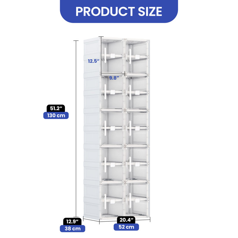 20 Pair Stackable Shoe Storage Box