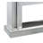 Wood and Mirror Electric Fireplace with Embedded Faux Crystals, Clear
