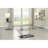 Garrett Chrome Glass Top Console Table