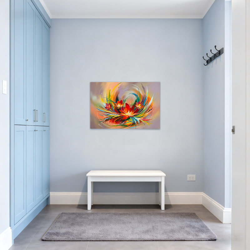 «Plants & Flowers Vibrant Floral», reproduction d'art sur toile, H 20 po x l 30 po