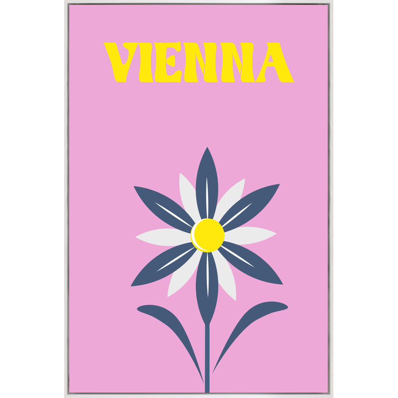 Vienna Print by Yaffa G, 40" H x 26" W, White Framed