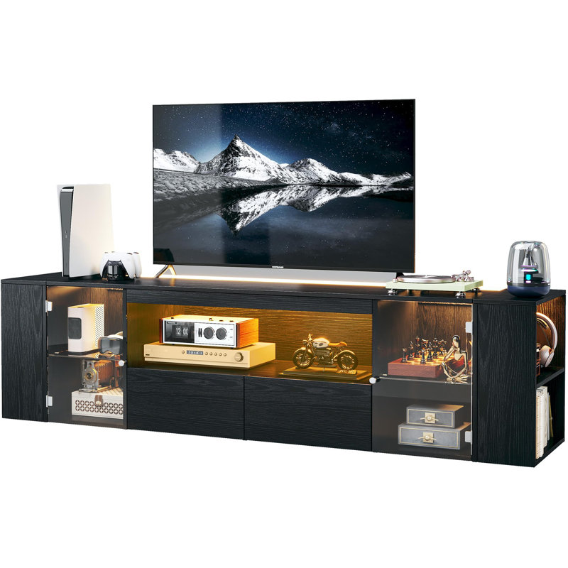 Modern Tv Stand With Storage For Tvs Up To 75"