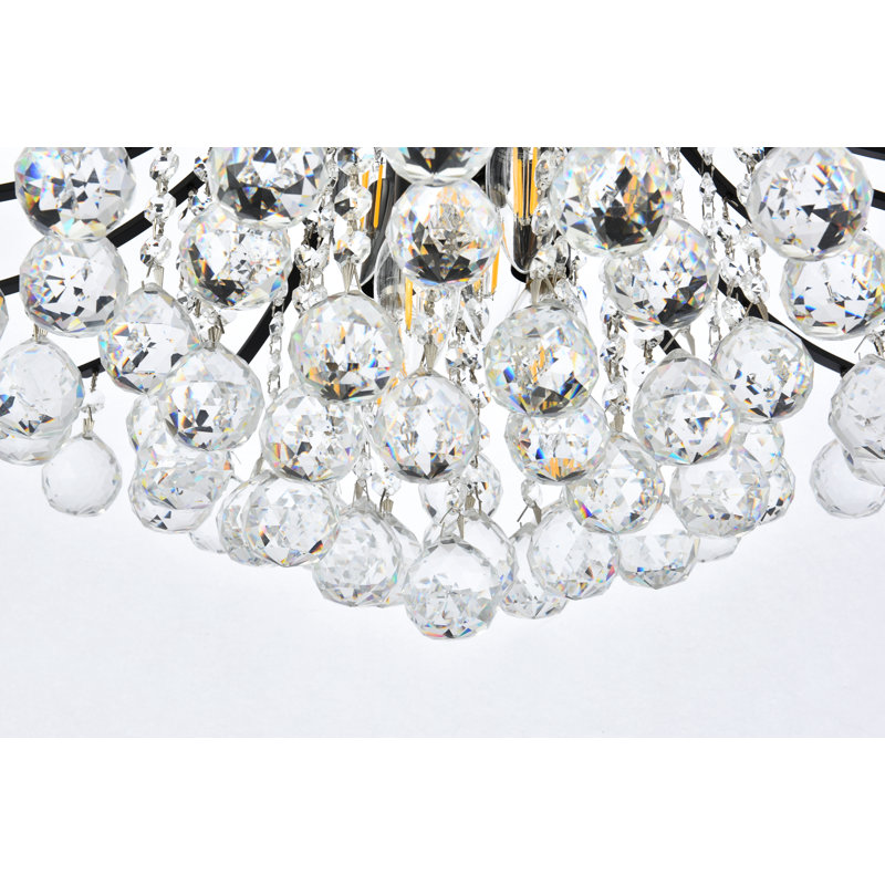 Plafonnier encastré 3 lumières Stoller, Chrome, 6 lumières, H 14 po x l 19 po x P 19 po