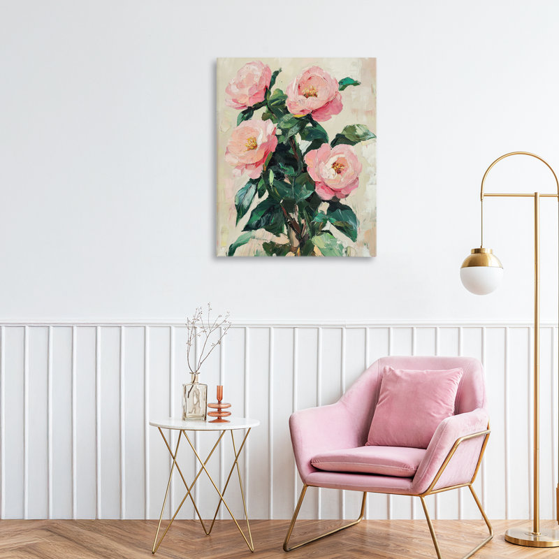 Painted Poppies Blooming Canvas, design par Petal Prints Design, H 20 po x l 16 po