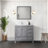 White Bath Vanity 36 In. W X 22 In. D, Left Offset-117978825