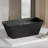 KAKUSIGA 67 Inch Solid Surface Stone Resin Freestanding Deep Soaking Bathtub