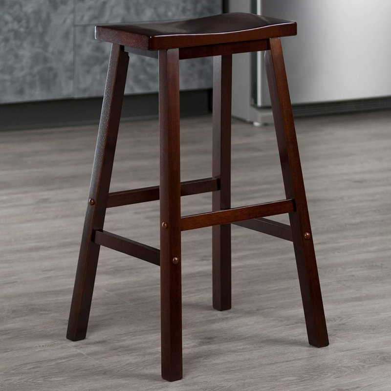 Tabouret de comptoir et de bar Irieana, Noyer, Tabouret de bar (siège d'une hauteur de 29 po)