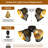 Pendant Light Shades, 4 Pack Ceiling Fan Light Shade Replacements with 1-5/8" Fitter,4.72" Height and 4-3/4" Diameter, Metal Bell Shaped Cover for Chandelier Pendant Light Wall Sconces