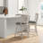 Bakarne Swivel Upholstered Counter Stool with Solid Wood Frame