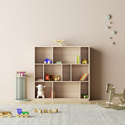 Geonna 117cm H x 111.5cm W Geometric Bookcase